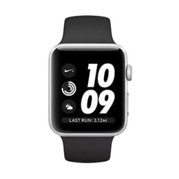 Apple Watch (Series 3) 2017 GPS 42 mm - Argento - Sport Nero