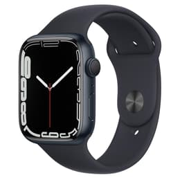 Apple Watch (Series 7) 2021 GPS 45 mm - Acciaio inossidabile Nero - Cinturino Sport Nero