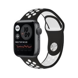 Apple Watch (Series 6) 2020 GPS + Cellular 44 mm - Alluminio Grigio Siderale - Cinturino Nike Sport Nero/Bianco