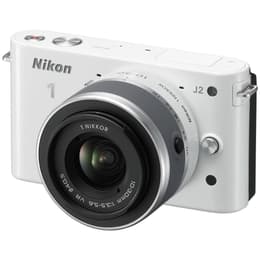 Ibrida - Nikon 1 J2 - Bianco + obiettivo Nikkor 10-30 mm