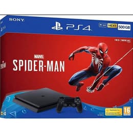PlayStation 4 Slim 500GB - Jet black + Marvel's Spider-Man