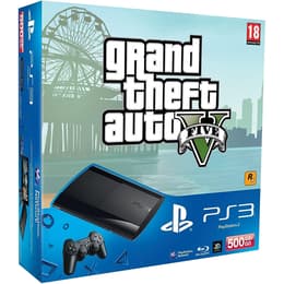 Console Sony PlayStation 3 Ultra Slim da 500 GB + 1 controller + gioco GTA V - Nero