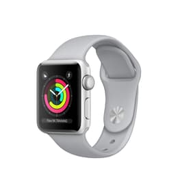 Apple Watch (Series 3) GPS 38 mm - Alluminio Argento - Cinturino Sport Grigio