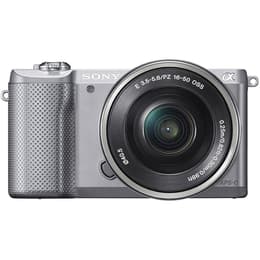 Fotocamera ibrida Sony Alpha a5000 - Grigio + Obiettivo Sony E PZ OSS 16-50 mm f/3.5-5.6