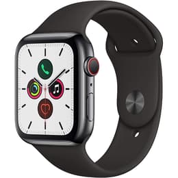Apple Watch (Series 5) Settembre 2019 44 mm - Acciaio inossidabile Nero - Cinturino Sport Nero