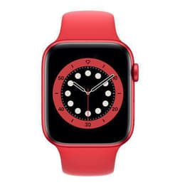 Apple Watch (Series 6) GPS 44 mm - Alluminio Rosso - Cinturino Sport Rosso
