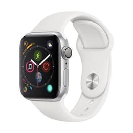 Apple Watch (Series 4) Settembre 2018 40 mm - Alluminio Argento - Cinturino Sport Bianco