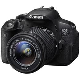 Reflex Canon EOS 700D Nero + Obbietivo Canon EF-S 18-55mm f/3.5-5.6 III