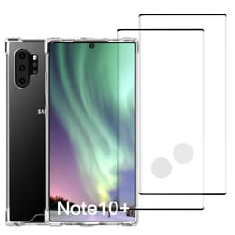 Cover Galaxy Note 10+/Note 10+ 5G e 2 schermi di protezione - Plastica riciclata - Trasparente