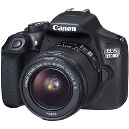 Reflex - Canon EOS 1300D Nero + Obiettivo Canon EF-S 18-55mm f/3.5-5.6 IS II