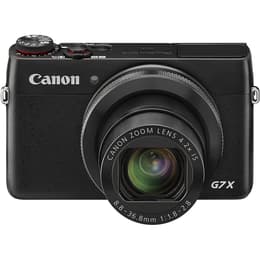 Macchina fotografica compatta - Canon PowerShot G7X - Nero + Obiettivo Canon Zoom Lens 4.2x IS 8.8-36.8 mm f/1.8 -2.8