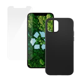 Cover iPhone 12/12 Pro e shermo protettivo - Plastica - Nero