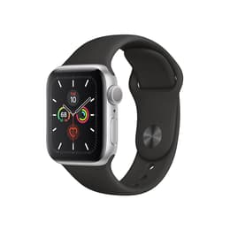 Apple Watch (Series 5) GPS 40 mm - Alluminio Argento - Cinturino Sport Nero