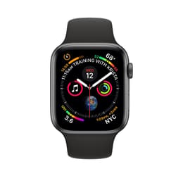 Apple Watch (Series 4) GPS + Cellular 40 mm - Acciaio inossidabile Argento - Cinturino Sport Nero