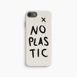 Cover iPhone 6/7/8/SE - Materiale naturale - Bianco
