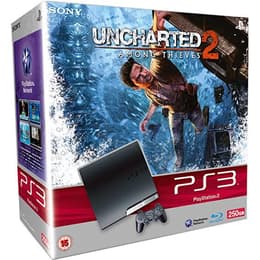 Console Sony Playstation 3 Slim 250 GB + Uncharted 2 - Nero