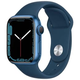 Apple Watch (Series 7) GPS 41 mm - Alluminio Blu - Cinturino Sport Blu
