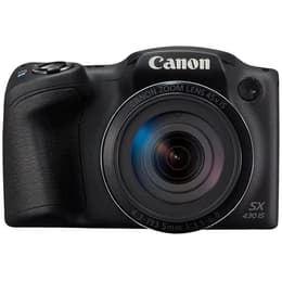 Macchina fotografica Compatta Canon PowerShot SX430 IS - Nero + Obiettivo Canon Zoom Lens 45x IS 24-1080 mm f/3.5-6.8