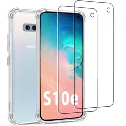 Cover Galaxy S10e e 2 schermi di protezione - - Trasparente