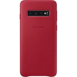 Cover Galaxy S10 - Pelle - Rosso