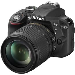 Reflex - Nikon D3300 - Nero + Obiettivo Nikkor AF-S DX ED VR 18-105 mm VR f/3.5-5.6