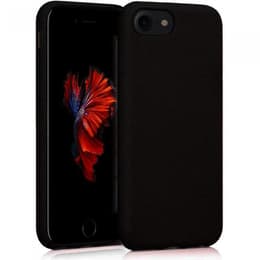 Cover iPhone SE (2022/2020)/8/7/6/6S - Materiale naturale - Nero