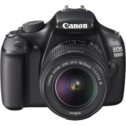 Reflex -CANON EOS 1100D - Nero + Obiettivo Canon Zoom Lens EF-S 18-55mm f/3.5-5.6 II