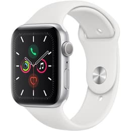 Apple Watch (Series 5) GPS 44 mm - Alluminio Argento - Sport loop Bianco