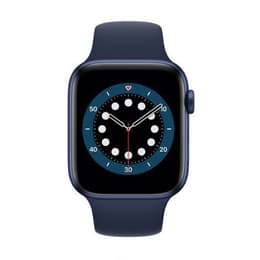Apple Watch (Series 6) GPS 44 mm - Alluminio Blu - Cinturino Sport Blu notte