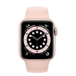 Apple Watch (Series 6) 2020 GPS 40 mm - Acciaio inossidabile Oro - Cinturino Sport Rosa