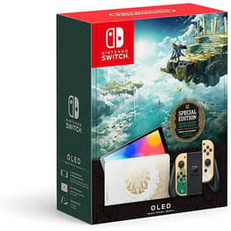Switch OLED 64GB - Oro - Edizione limitata The Legend Of Zelda Tears Of The Kingdom + The Legend Of Zelda Tears Of The Kingdom