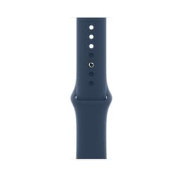 Apple Watch Series 7 (2021) GPS + Cellular 45 mm - Acciaio inossidabile Grafite - Cinturino Sport Blu