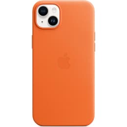 Custodia in pelle Apple - iPhone 14 Plus - Magsafe - Pelle Arancione