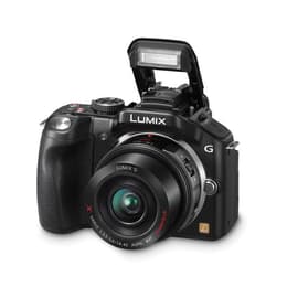 Macchina fotografica ibrida Panasonic Lumix DMC-G5 - Nero + Obbietivi Lumix G Vario 14-42mm f/3.5-5.6 + Lumix G Vario 45-200mm f/4.0-5.6
