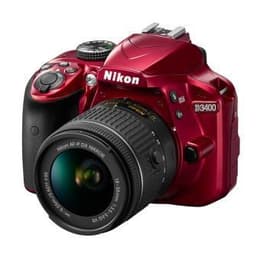 Reflex D3400 - Rosso + Nikon Nikon AF-P DX Nikkor 18-55mm f/3.5-5.6G VR f/3.5-5.6