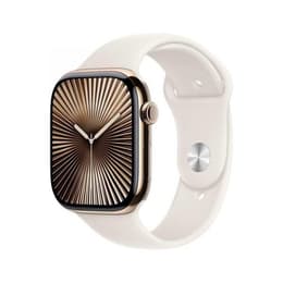 Apple Watch Series 9 (2023) GPS + Cellular 41 mm - Acciaio inossidabile Oro - Cinturino Sport Galassia