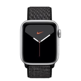 Apple Watch (Series 5) 2019 GPS + Cellular 44 mm - Alluminio Argento - Sport Nike Nero