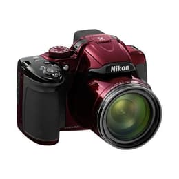 Fotocamera bridge compatta Nikon Coolpix P520 - Rosso + Obiettivo Nikkor 42X Wide Optical Zoom ED VR 24-1000mm f/3-5.9