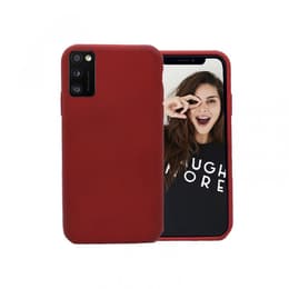 Cover Galaxy A02S - Materiale naturale - Rosso