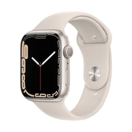 Apple Watch (Series 7) 2021 GPS + Cellular 41 mm - Acciaio inossidabile Galassia - Cinturino Sport Galassia