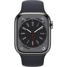 Apple Watch (Series 8) 2022 GPS + Cellular 41 mm - Acciaio inossidabile Grigio - Cinturino Sport