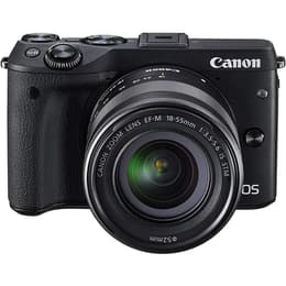 Ibrida Canon EOS M3 - Nero + obiettivo EF-M 18-55 / 3.5-5.6 IS STM