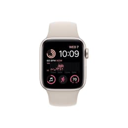 Apple Watch (Series SE) 2020 GPS + Cellular 44 mm - Alluminio Oro - Cinturino Sport Bianco