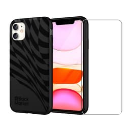 Back Market Cover iPhone 11 e shermo protettivo - 100% biodegradabile - Nero - Motivo Onda