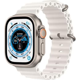 Apple Watch (Ultra) 2022 GPS 49 mm - Titanio Grigio - Cinturino Ocean Bianco