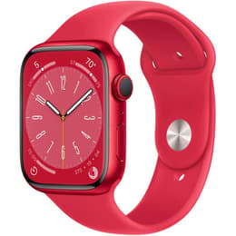 Apple Watch (Series 8) 2022 GPS 45 mm - Alluminio Rosso - Cinturino Sport Rosso