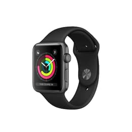 Apple Watch (Series 3) 2017 GPS 42 mm - Alluminio Grigio Siderale - Sport Nero