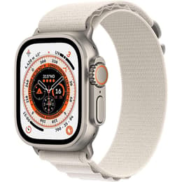 Apple Watch (Ultra) 2022 GPS 49 mm - Titanio Grigio - Alpine loop Bianco