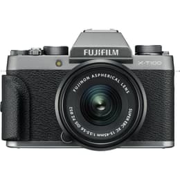 Macchina fotografica ibrida X-T100 - Grigio/Nero + Fujifilm Fujinon Aspherical Lens Super EBC XC 15-45mm f/3.5-5.6 OIS PZ f/3.5-5.6