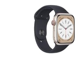 Apple Watch (Series 8) 2022 GPS + Cellular 45 mm - Alluminio Rosa - Cinturino Sport Nero